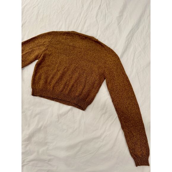 Banana Republic Wool Silk Blend Cropped Sweater Women's Small Quiet Luxury - Picture 14 of 14